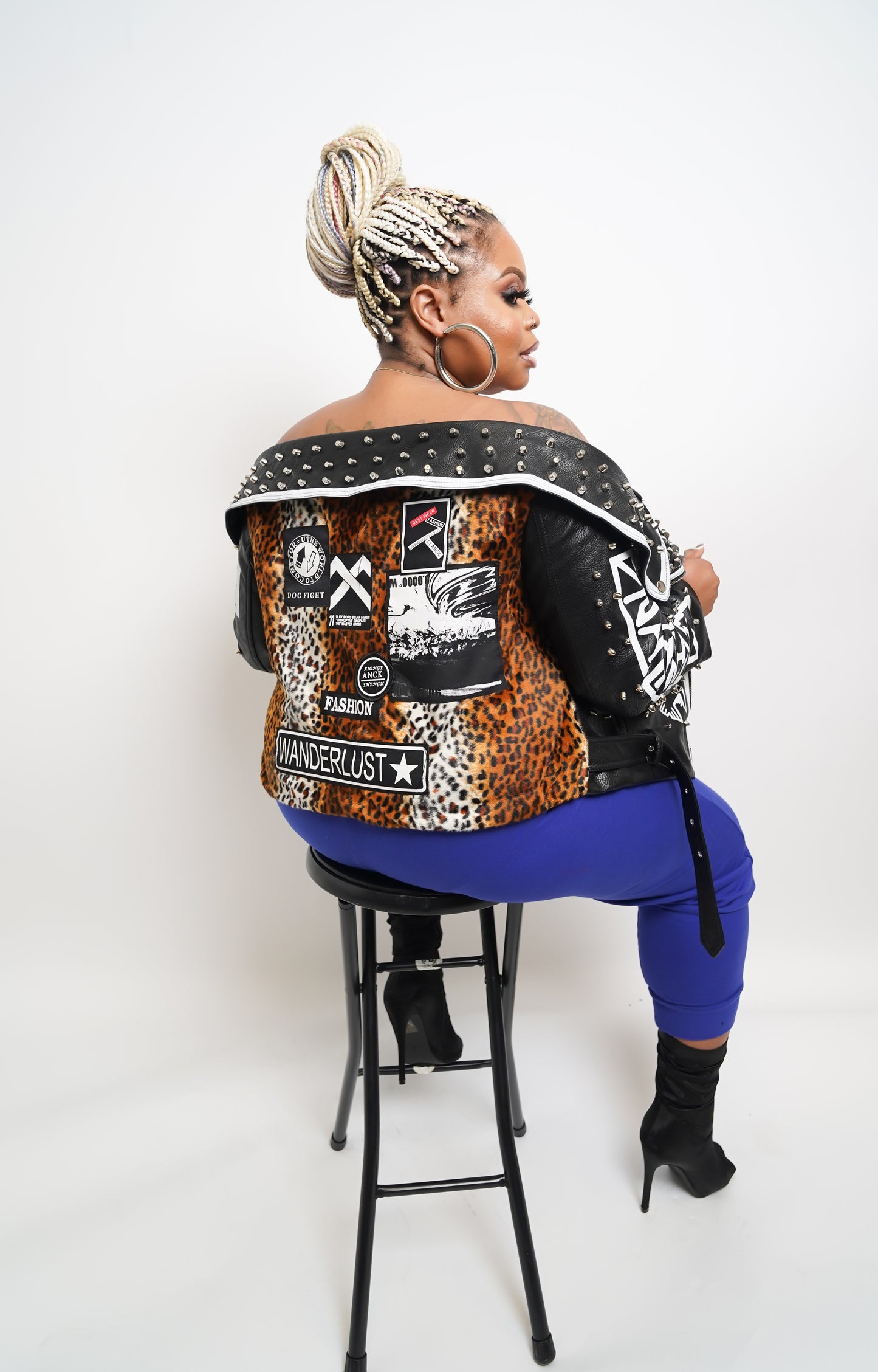 "FIERCE NOIR" MOTO JACKET